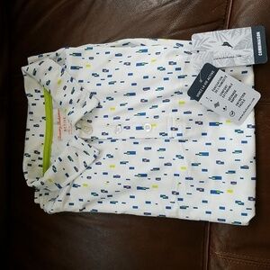 NWT Tommy Bahama Boys Polo shirt size 14(XL) SPF 50